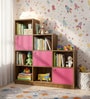 Megan Kids Bookshelf In Pink Finish