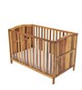 Megatron 3-in-1 Sheesham wood Crib In Natural Sheesham Finish