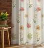 Mehek Floral Polyester Curtains for Long Door Pack of 2