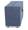 Mehran Shoe Rack with Seating in Light Blue Finish