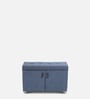 Mehran Shoe Rack with Seating in Light Blue Finish