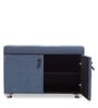 Mehran Shoe Rack with Seating in Light Blue Finish