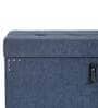 Mehran Shoe Rack with Seating in Light Blue Finish