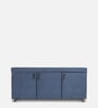 Mehran Shoe Rack with Seating in Light Blue Finish