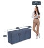 Mehran Shoe Rack with Seating in Light Blue Finish
