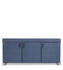 Mehran Shoe Rack with Seating in Light Blue Finish