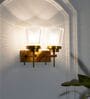 Meirit Double Shade Glass & Metal Wall Light