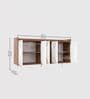Meko Sideboard In Noce Lyon & White Finish