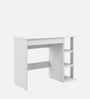 Mekong Study Table In Frosty White Finish