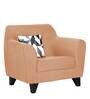 Melaan Fabric 1 Seater Sofa In Cosmic Beige Color