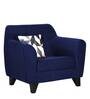 Melaan Fabric 1 Seater Sofa In Royal Blue Color
