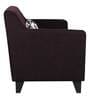 Melaan Fabric 1 Seater Sofa In Coffee Brown Color
