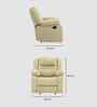 Melaka Manaul 1 Seater Recliner In Beige Color