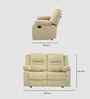 Melaka Manaul 2 Seater Recliner In Beige Color