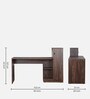 Melania Writing Table In Natural Walnut Colour