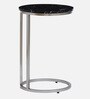 Iggy Metal C Shaped Table in Black Finish