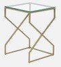 Melbourne Metal Nesting Table Set In Golden Finish(Set Of 3)