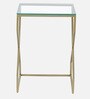 Melbourne Metal Nesting Table Set In Golden Finish(Set Of 3)