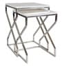Melbourne Nesting Table In Chrome Finish