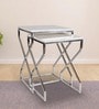 Melbourne Nesting Table In Chrome Finish