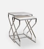 Melbourne Nesting Table In Chrome Finish