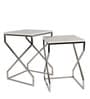 Melbourne Nesting Table In Chrome Finish