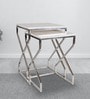 Melbourne Nesting Table In Chrome Finish