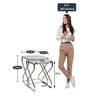 Melbourne Nesting Table In Chrome Finish
