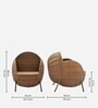 Melbourne Wicker Table And Chair Set ( With 2 Chairs ) In Brown Finish
