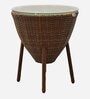 Melbourne Wicker Table And Chair Set ( With 2 Chairs ) In Brown Finish
