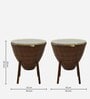 Melbourne Wicker Table And Chair Set ( With 2 Chairs ) In Brown Finish