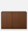 Meliff Crockery Unit in  Walnut Finish with Shelves