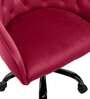 Melissa Velvet Guest Chair in Maroon Workspace Colour