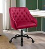 Melissa Velvet Guest Chair in Maroon Workspace Colour