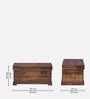 Skibby Sheesham Wood Trunk in Provincial Teak Finish
