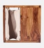 Melk Sheesham Wood Side Table in Provincial Teak Finish with Magzine Holder