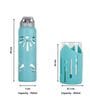 Mellow Mist Green(750Ml Bottle & 350Ml  Glasses 4 Pcs)) Borosilicate Glass With Protective Silicone Sleeve Glasses With Bottle