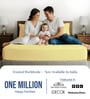 Mellow Yellow Solid 1000 TC Cotton Super King Sized Bedsheet with 4 Pillow Covers