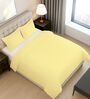 Mellow Yellow Solid 400 TC Cotton Double Sized Duvet Cover