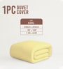 Mellow Yellow Solid 400 TC Cotton Double Sized Duvet Cover