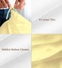 Mellow Yellow Solid 400 TC Cotton Double Sized Duvet Cover