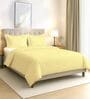 Mellow Yellow Solid 400 TC Cotton Double Sized Duvet Cover