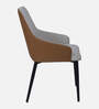 Melody Fabric Dining Chairs in Cream & Tan Colour