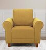 Melody Fabric 1 Seater Sofa In Husky Yellow Colour