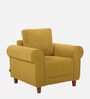 Melody Fabric 1 Seater Sofa In Husky Yellow Colour