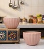 Melon Frost Ceramic Bowl Set of2(275ml Each)
