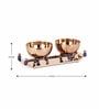Rose Gold Melon Nut Bowl Set Of 3