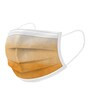 Melt blown Fabric 3 Ply Mask in Orange Color (Pack of 100)