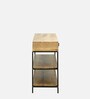 Melvin Solid Wood Console Table in Scratch Resistant Natural Finish