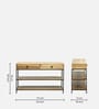 Melvin Solid Wood Console Table in Scratch Resistant Natural Finish